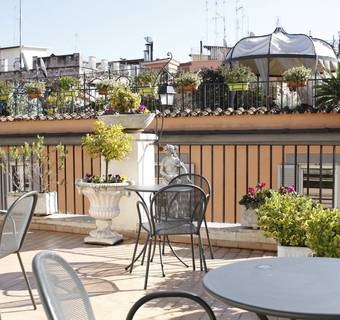 Terrasse Hotel Sistina Rome