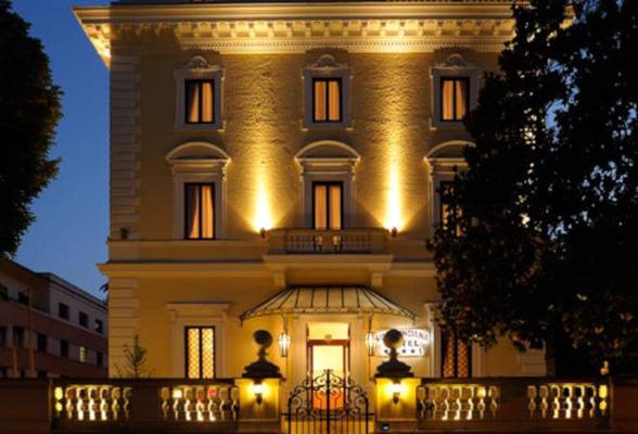 Facciata Hotel Villa Pinciana all' Roma