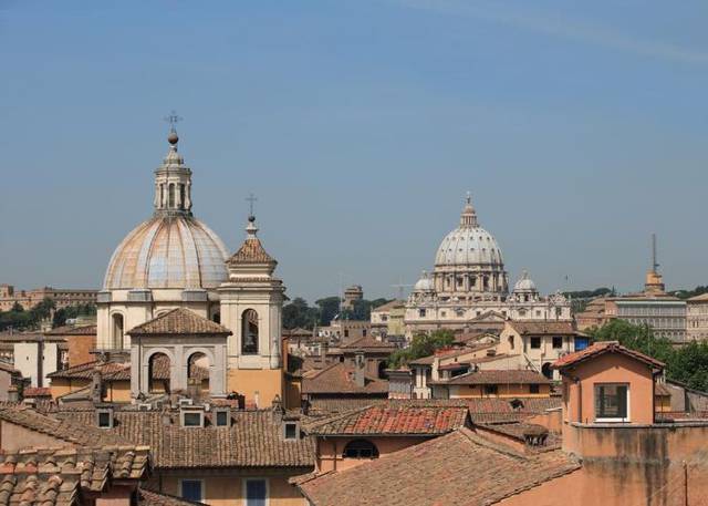 La terrazza panoramica Hotel Genio Roma